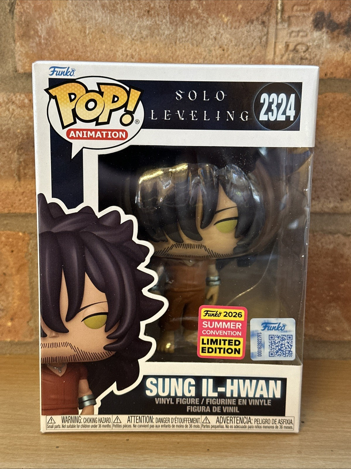 Funko Solo Leveling Sung Il-Hwan SDCC 2026 Exc Pop #2324 Summer Con0