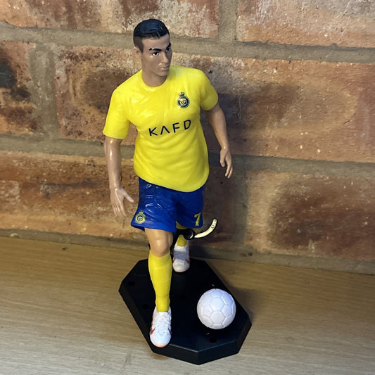 New 17cm Football Star FIFA Ronaldo Al-nassr  Model Cartoon Action Figure Soccer0