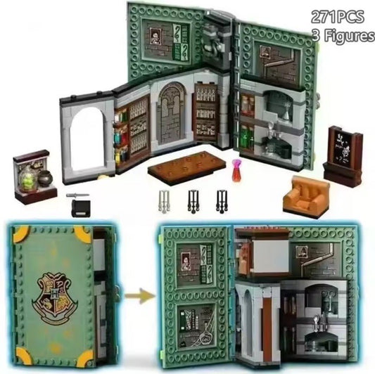 Potter Movie Magic Book MOC Potions Class Building Blocks Sets DIY Bricks NoBox