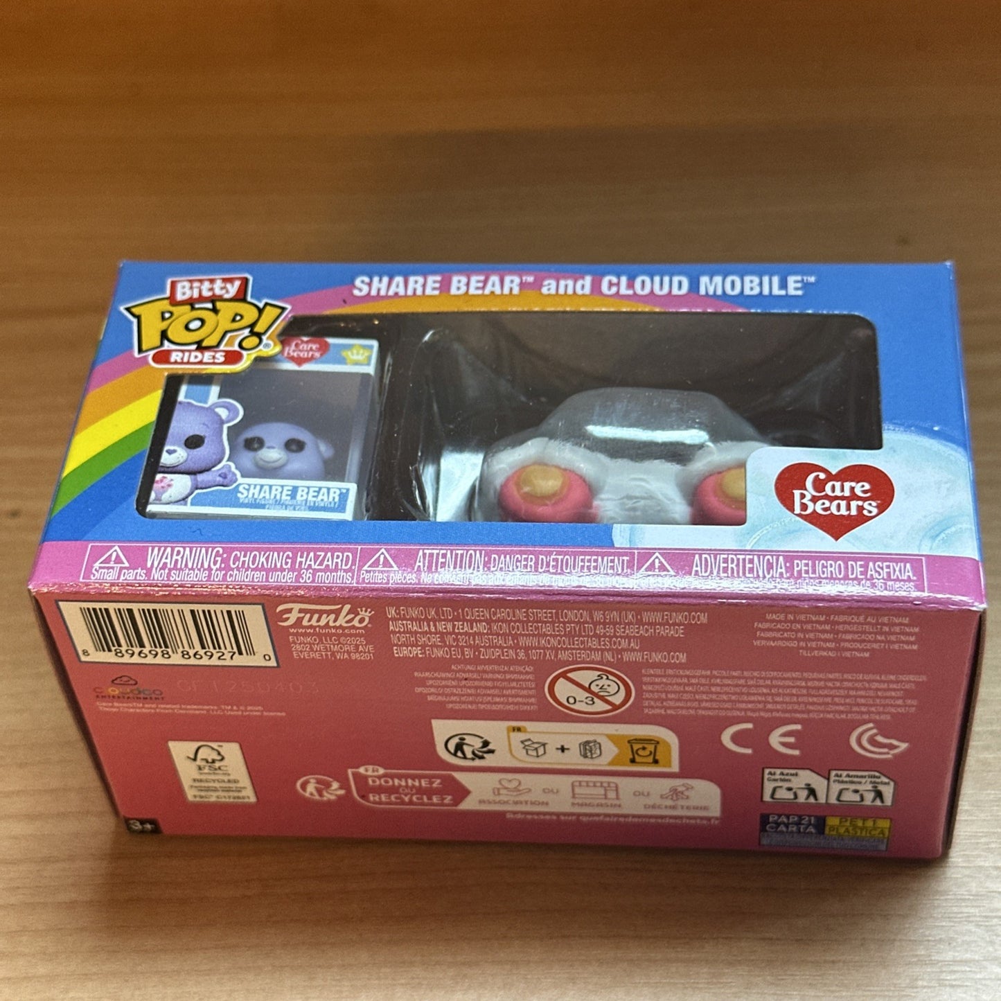 Carebears Share Bear Cloud Mobile Funko Bitty Pop! Ride In Stock Bittyverse