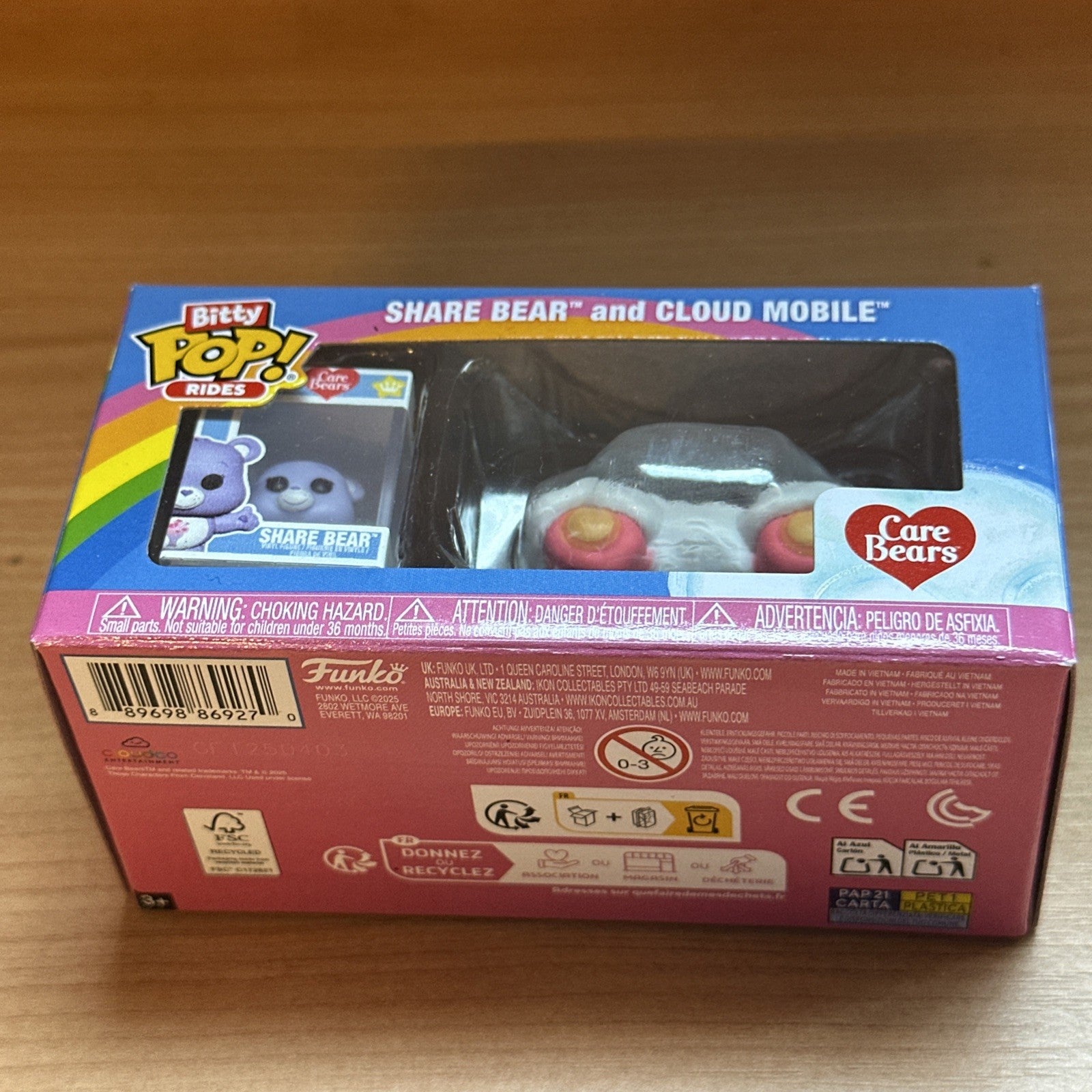 Carebears Share Bear Cloud Mobile Funko Bitty Pop! Ride In Stock Bittyverse