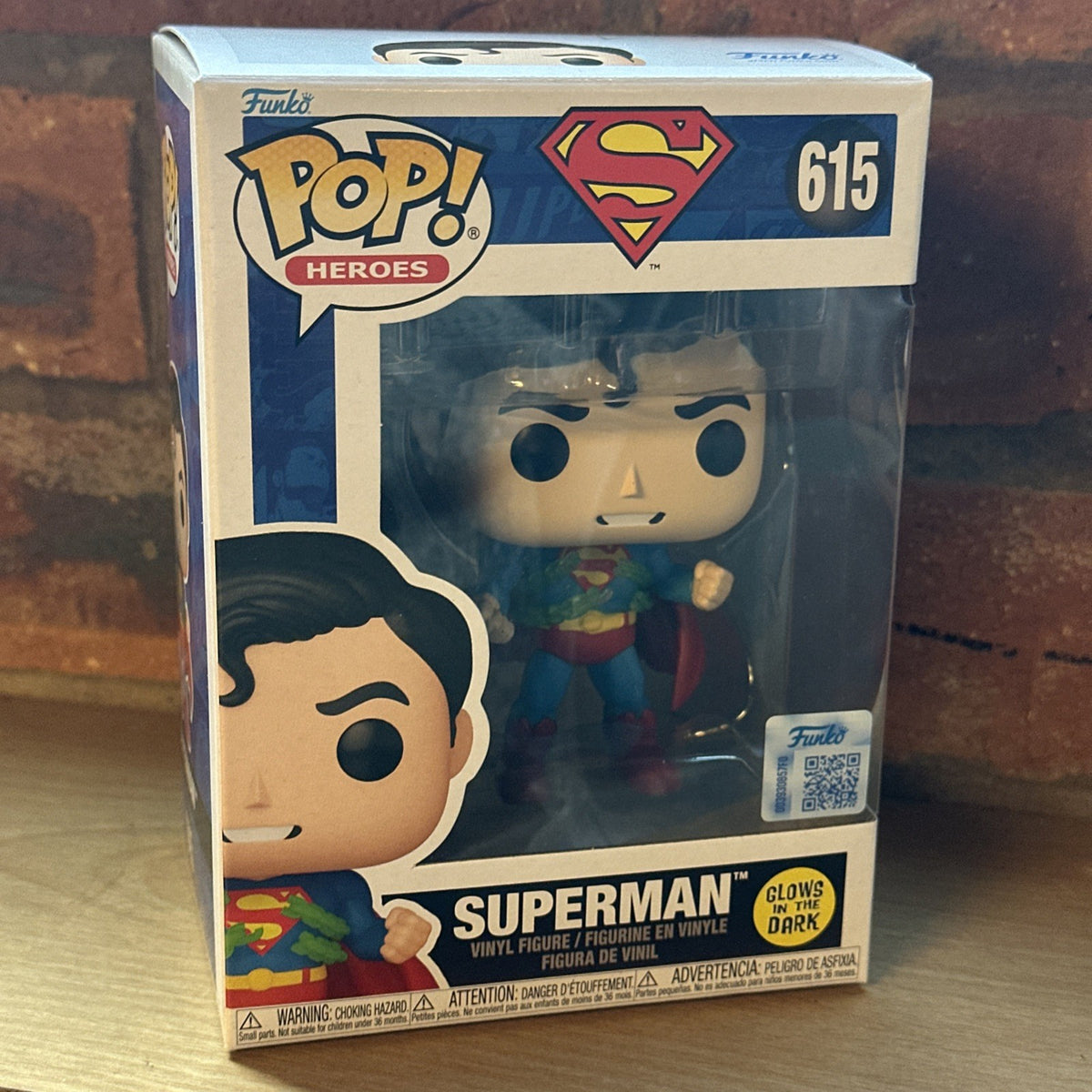Funko Pop! Superman GLOW Kryptonite #615 Exclusive Vinyl Super Hero Ltd Ed5