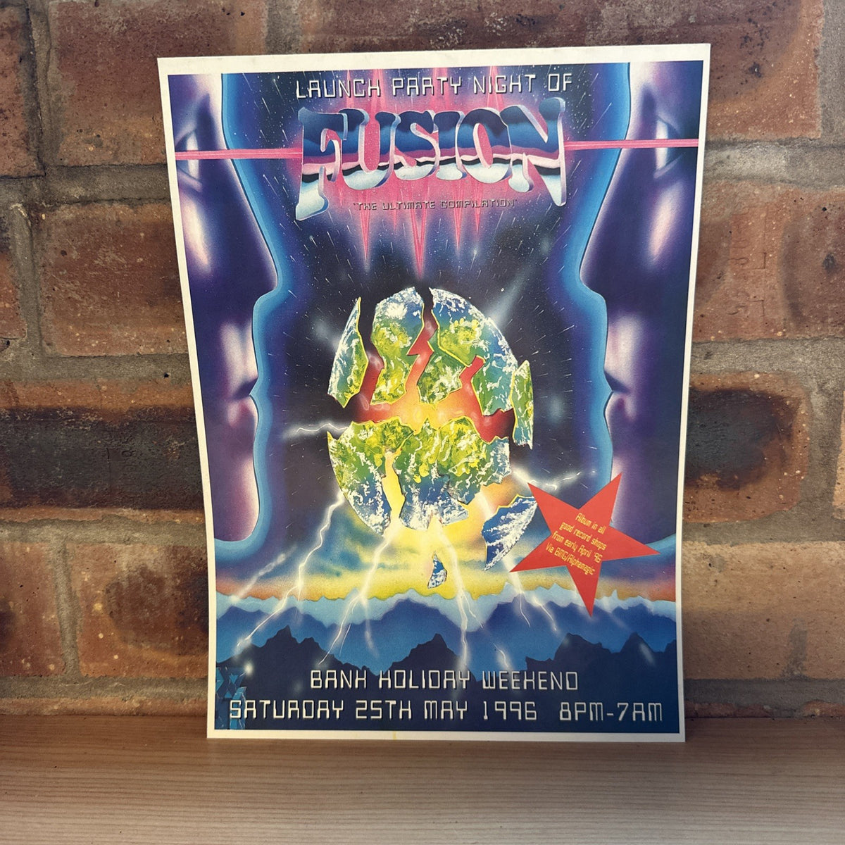 Rave Flyer Launch Party Night @ Fusion 25th May 1996 Made At Wembley0