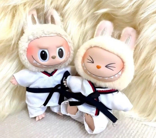 Labubu Judo Costume Dress Up For 17cm Doll Cute Monsters Gift Movie NO DOLL0