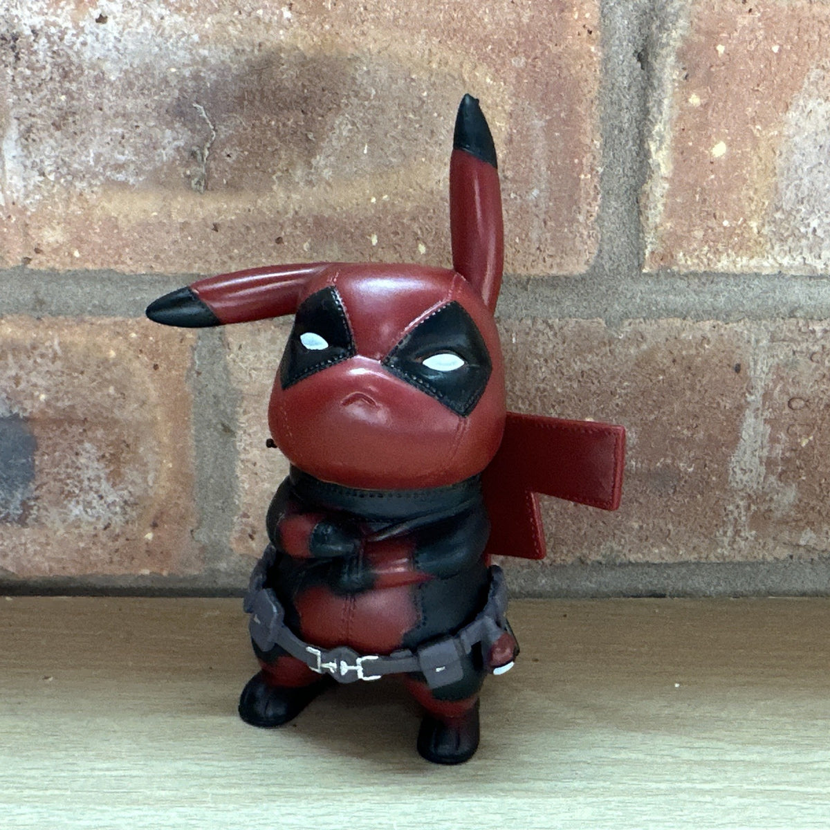 12Cm Pokeman Pikachu as X-men Deadpool Anime Characters Figure Toys Vinyl Figure0