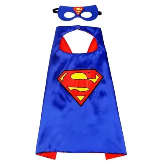 Kids Superman Cape & Mask, Dressing Up, Halloween Superhero  Movie Cosplay