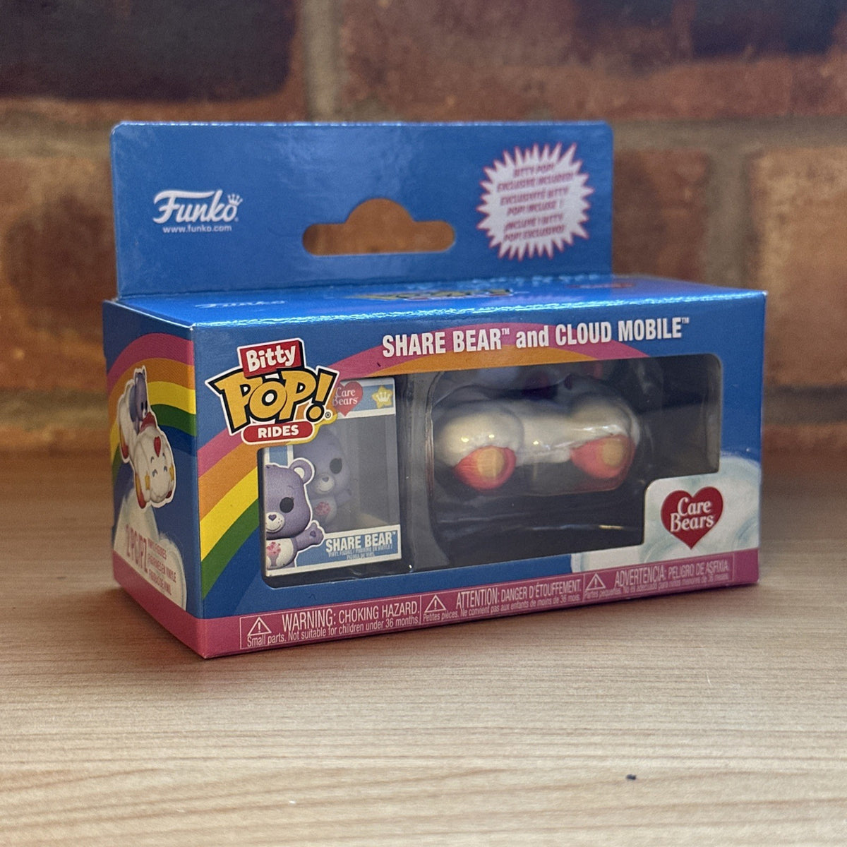 Carebears Share Bear Cloud Mobile Funko Bitty Pop! Ride In Stock Bittyverse2