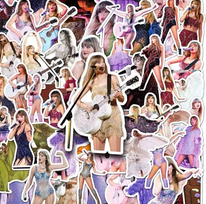 UK 50 X Singer Taylor Swift Stickers Lot Band Music Guitar Car Decals Gift Xmas1