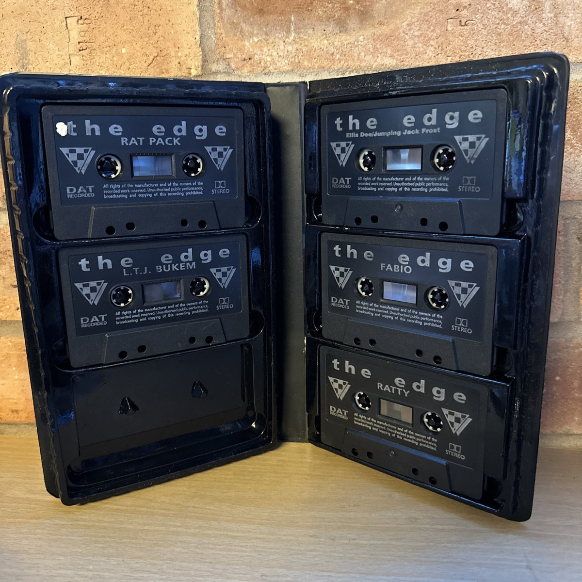 The Edge Rave Tape Pack Rat Pack Ellis Dee Fabio 90’s Rave 5 Out Of 6 Tapes2
