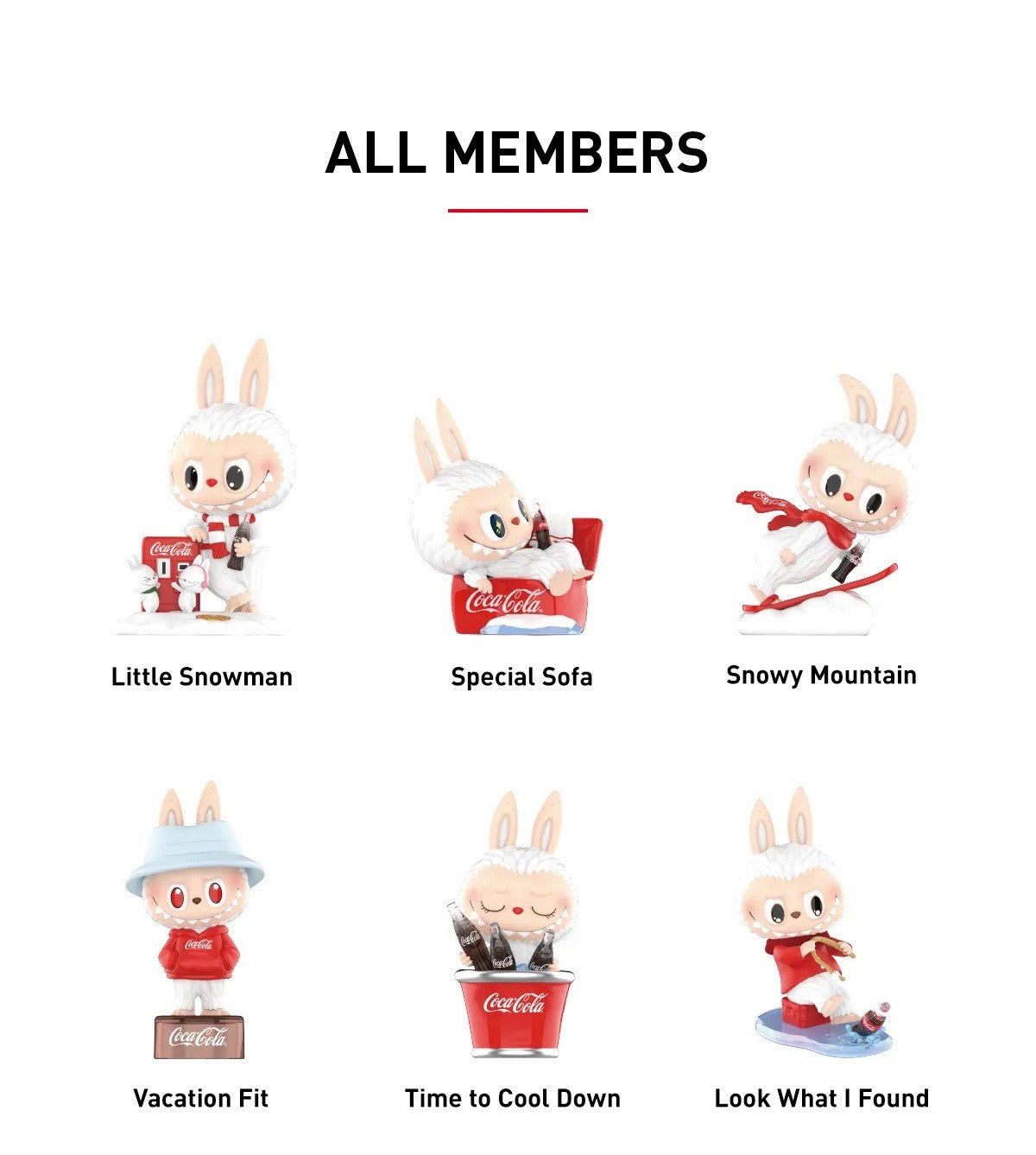 💯 Official POP MART Monsters Little Snowman Labubu  Coca-cola Series Sealed