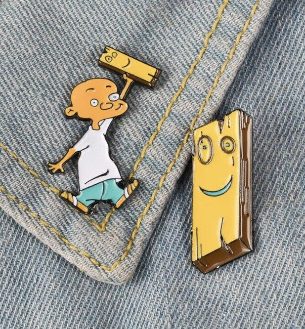 Ed Edd N Eddy Pin ‘ jonny and plank 2 X Pin Badges Rare Cartoon Anime Gift 1