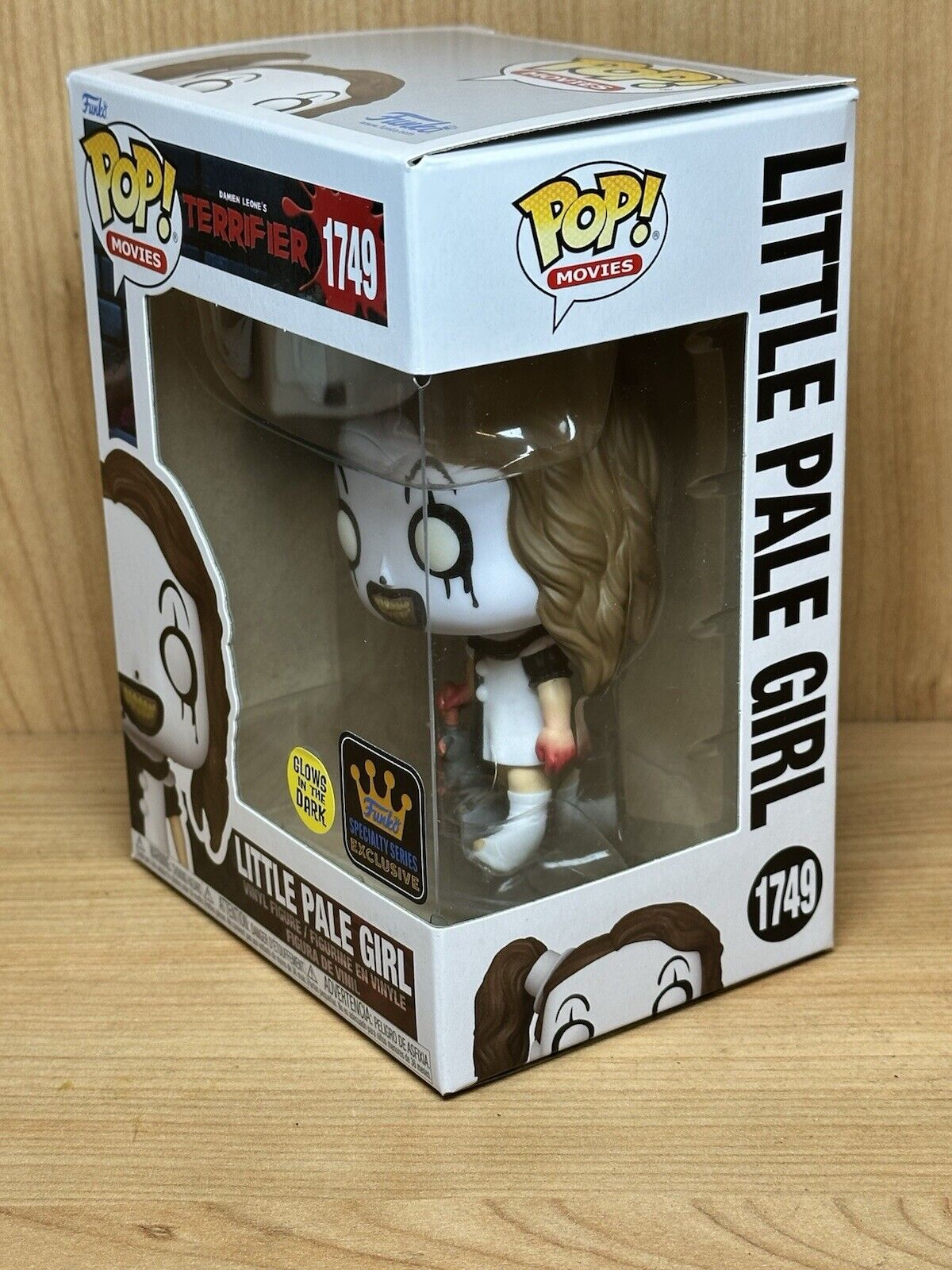 Terrifier Little Pale Girl GLOW GITD Funko Art The Clown  Speciality 1749 In Stk