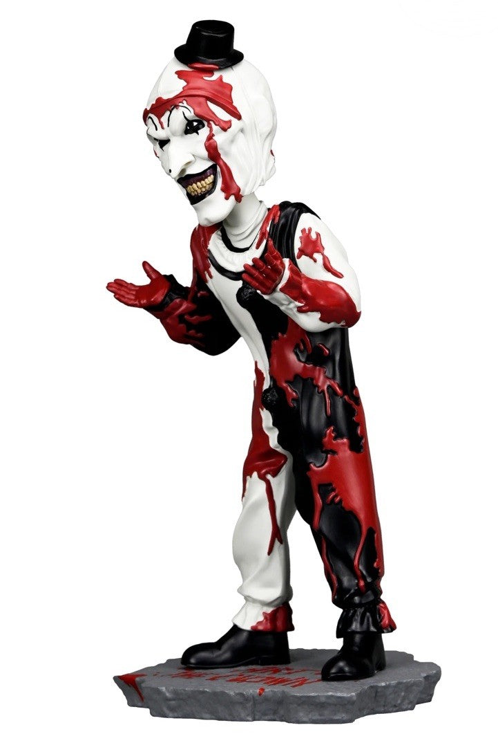 NECA Terrifier Art The Clown Head Knocker Hand Painted Bobblehead Horror In Stk