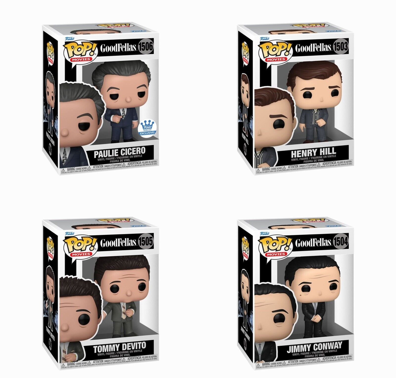 Funko Pop Movies - Goodfellas Full Set! Tommy Henry Jimmy Paulie Gangster Cult