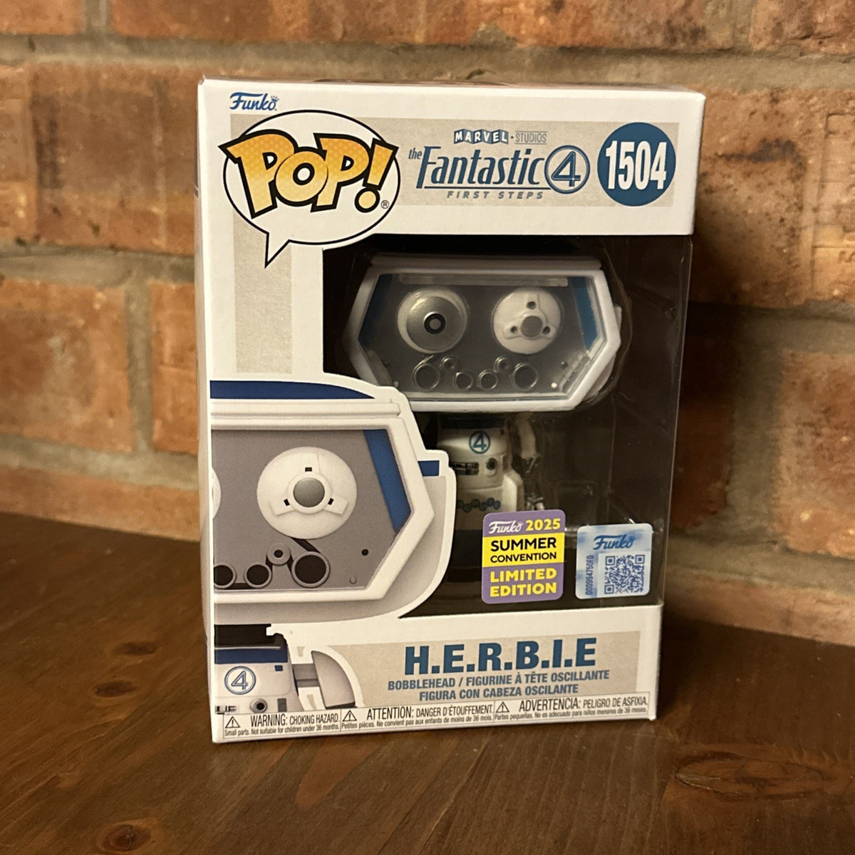 Funko Pop! H.E.R.B.I.E. Herbie Fantastic Four #1504 SDCC 2025  In Stock Now Exc1