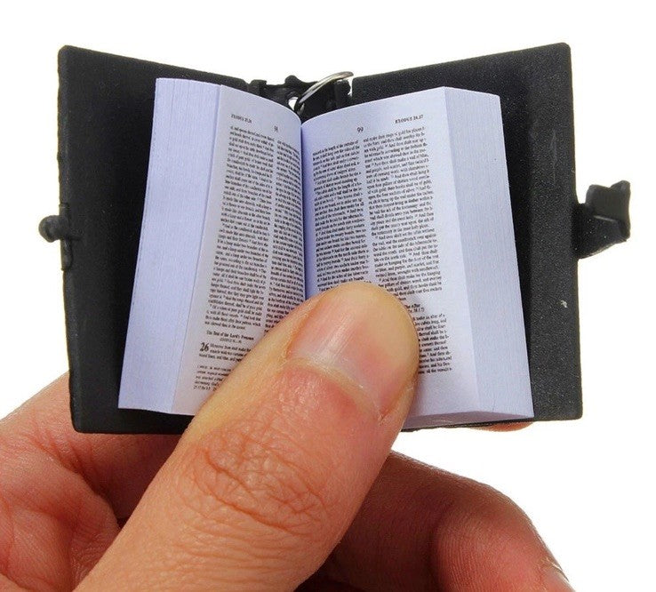 Mini Bible Keyring Keychain Christian Religious Gift Pocket Scripture Charm1