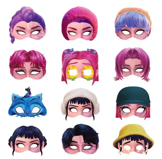 12x Inspired Kpop  Mask Cosplay Party Prop Birthday Gift New Year0