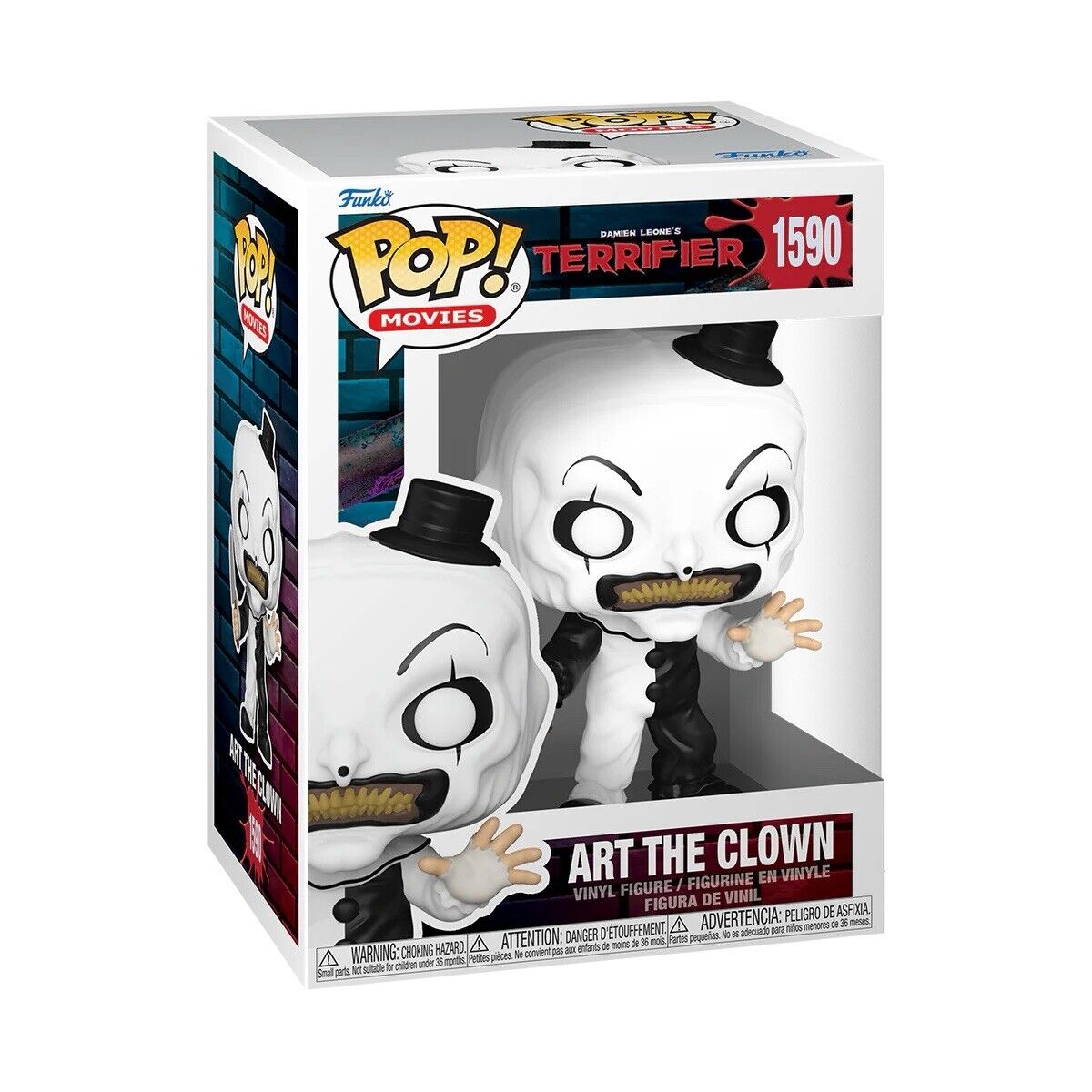 Terrifier Art the Clown with Knife Funko Pop #1590 In Stock Now Horror