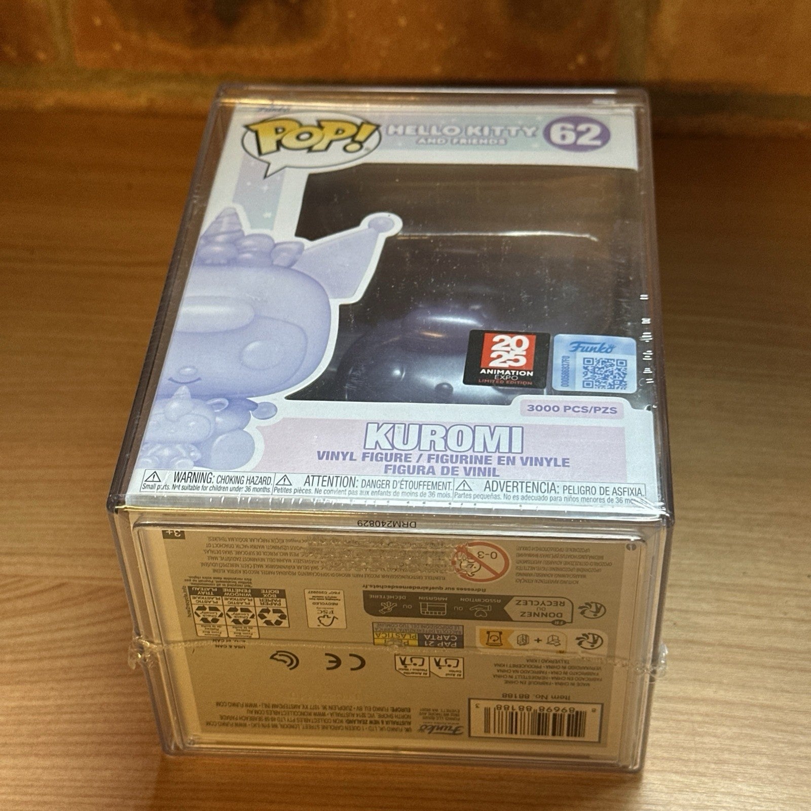Hello Kitty Kuromi Purple Translucent Anime Expo Funko Pop #62 In Stock LE3k