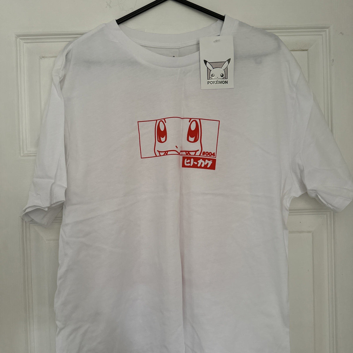 Pokemon Official White Dragon Logo  Adults T-Shirt MEDIUM CULT0