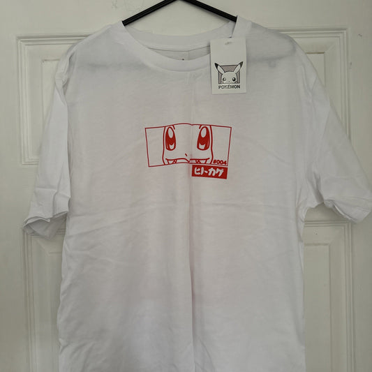 Pokemon Official White Dragon Logo  Adults T-Shirt MEDIUM CULT0