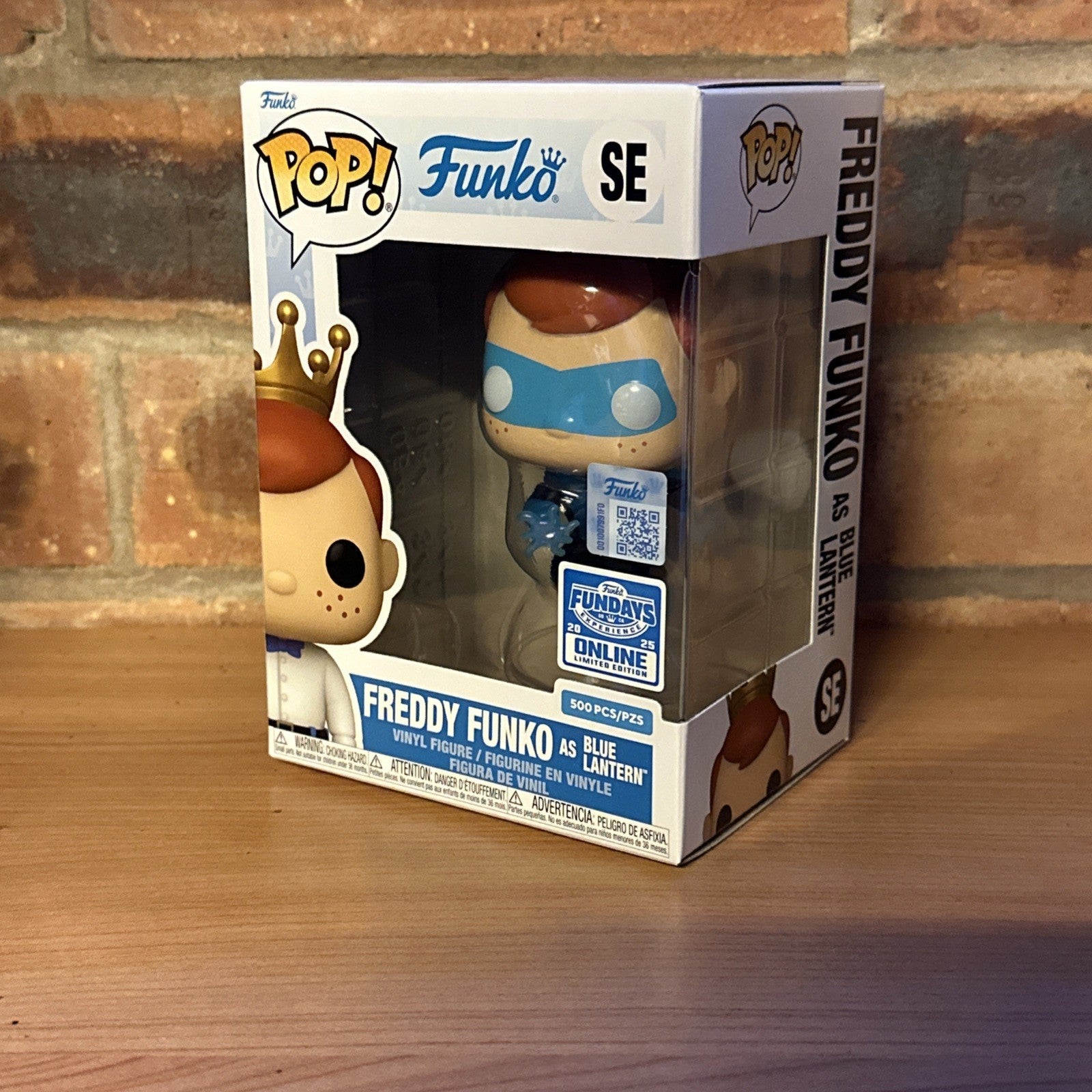 FUNKO FUNDAYS QUEST FOR THE GRAIL 2025 FREDDY AS BLUE LANTERN LE500 Translucent