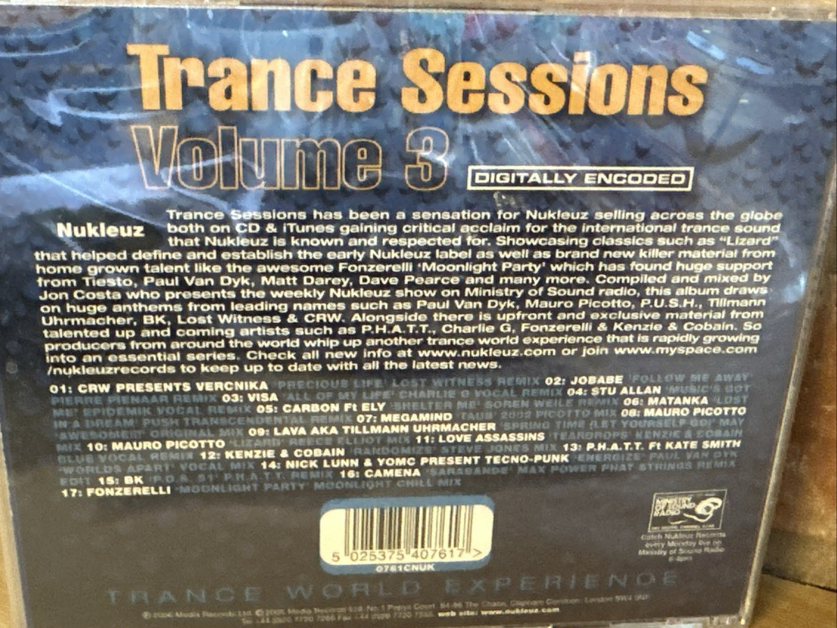 Various Artists - Nukleuz Trance Sessions Vol.3 - Various Artists CD Sealed2