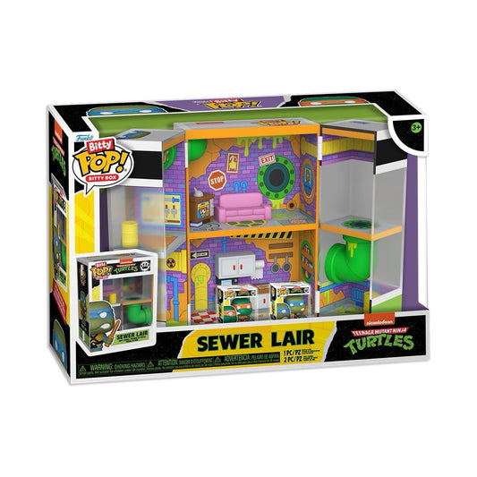 Funko Pop! Teenage Mutant Ninja Turtles Sewer Home Bitty Box Playset In Stk NOW