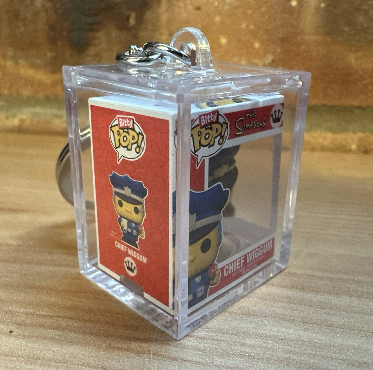 Funko Bitty Pop! The Simpsons CHIEF WIGGUM CHASE Set Hard Case Key ring1