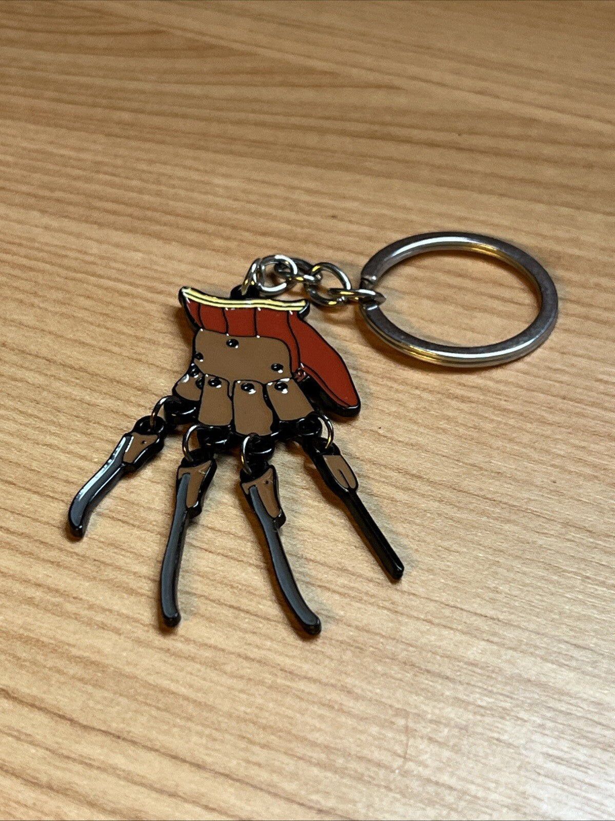 Nightmare on Elm St Freddy Krueger Hand Metal Key Ring Moving Blades Gift Bag0
