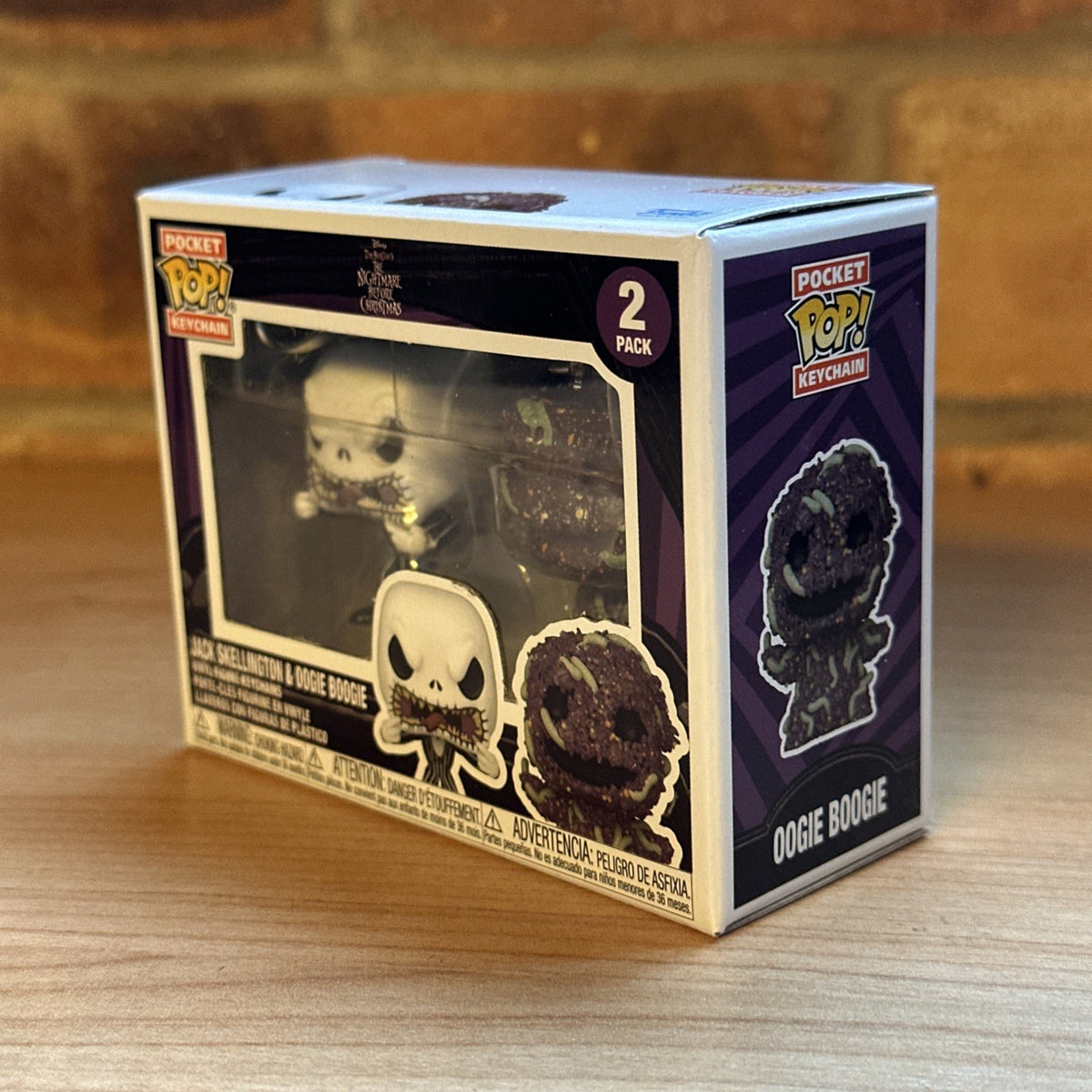 nbc FUNKO POP! Pocket Keychain Exclusive Jack And Oogie Boogie NBC 2-Pk Key Ring1