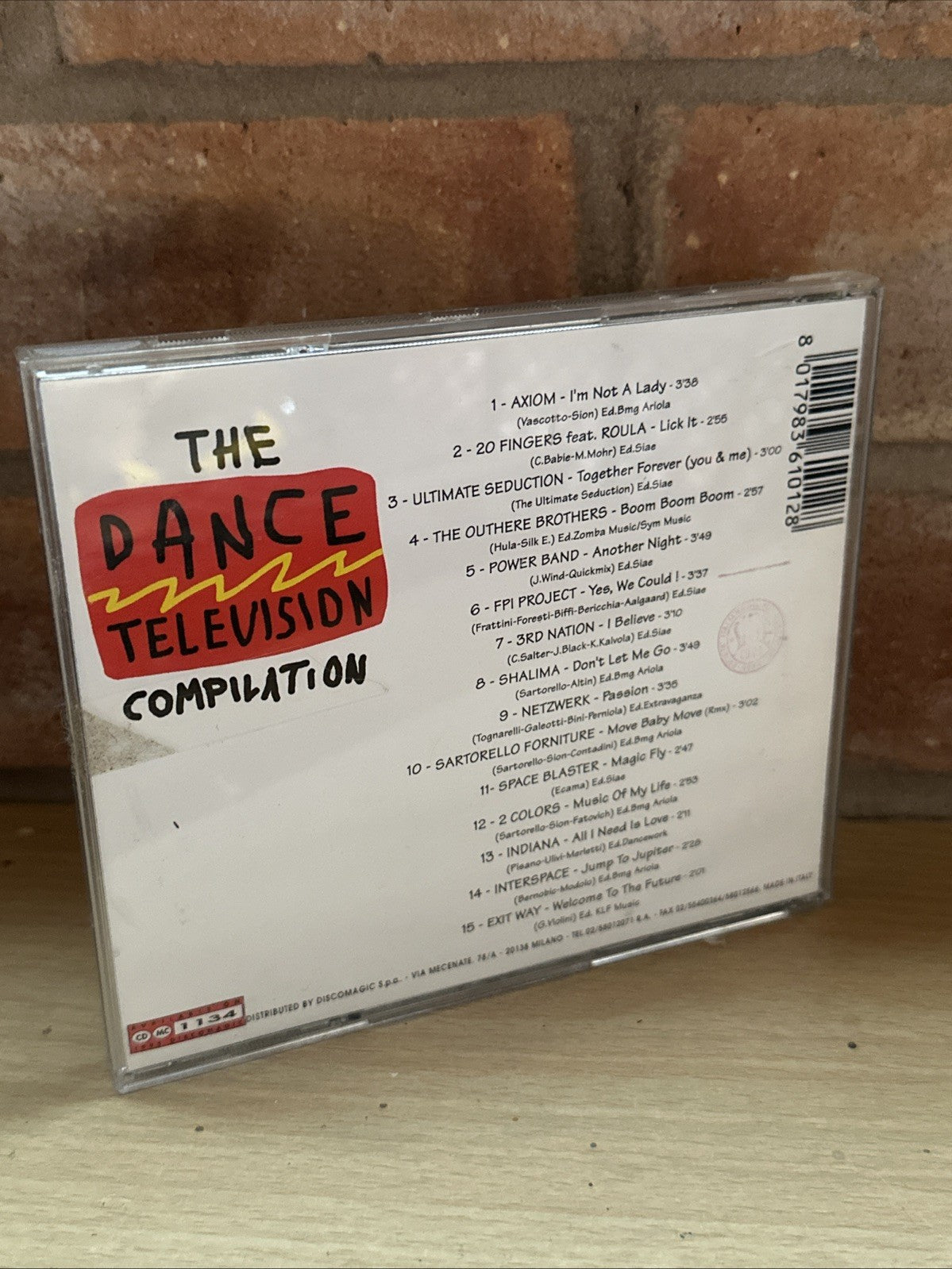 The Dance Television Compilation 1995 CD NUOVO SIGILLATO 90’s Rare Electronic1