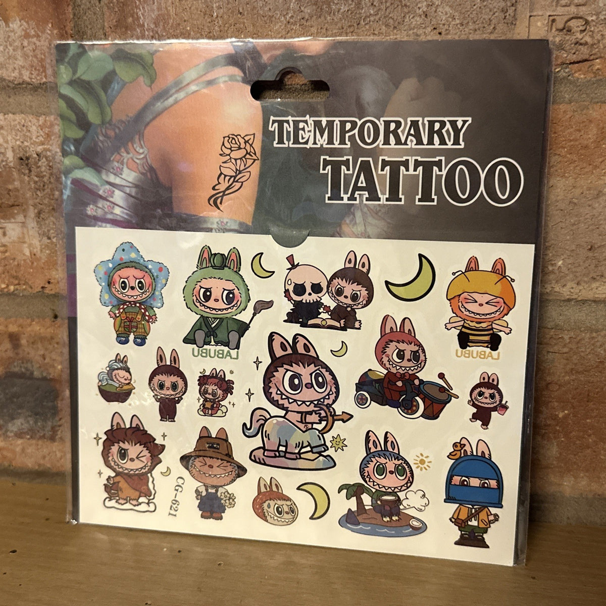 labubu Temporary tattoo Transfers x15 Summer Gift Set Party Bag Stickers1