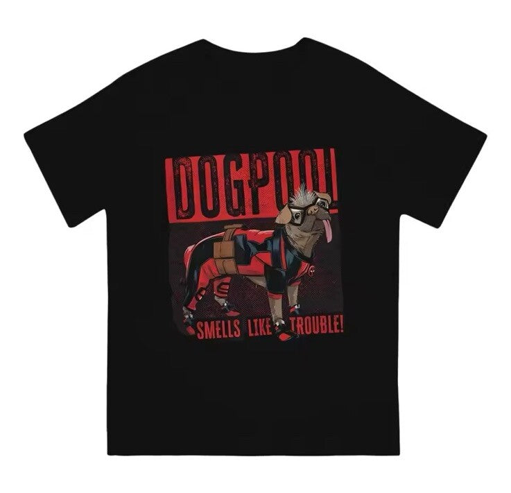 Dogpool Deadpool Short Sleeve Black Men's / Women's Medium T Shirt Uk Seller1