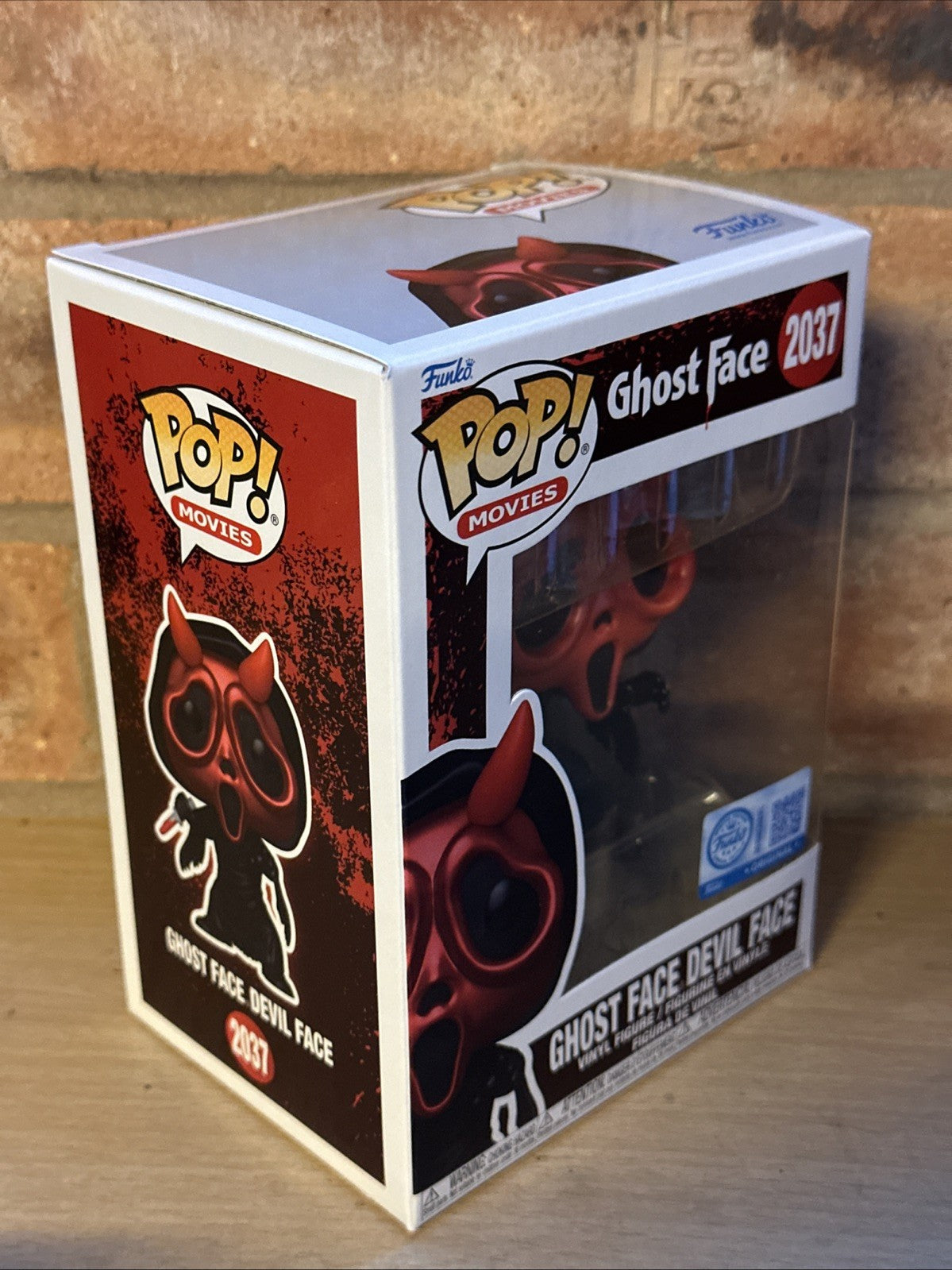 Ghost Face Funko Pop  Devil Face #2037 Pop Movies Vinyl Figure New2