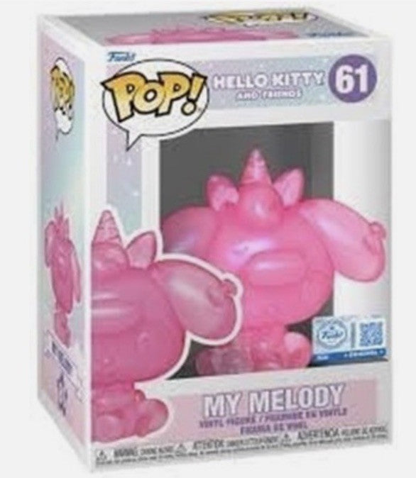 Funko Pop! My Melody #61 (Translucent Pink) Vinyl Figure NO  Hard Case 0