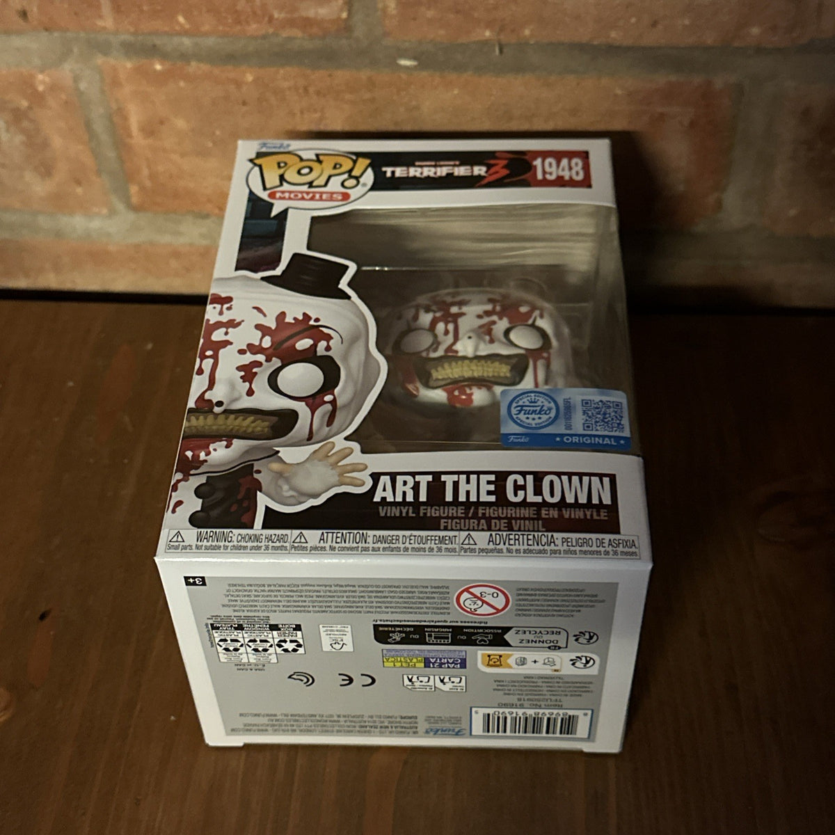 Funko Pop! Art the Clown with Knife (Bloody)  Terrifier 3 New In Stock Horror6