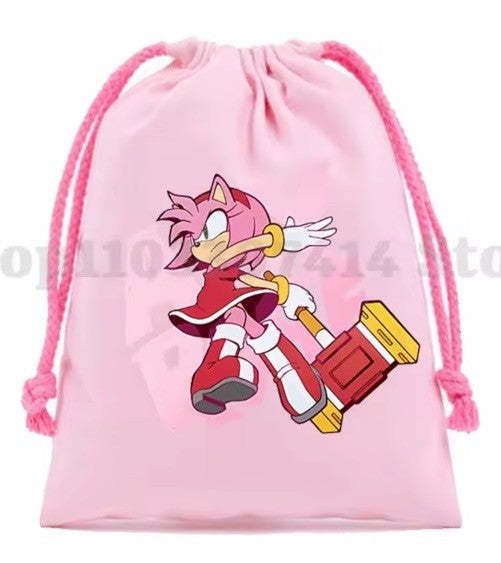 Sonic The Hedgehog Pink AMY Drawstring Kids Bag 13x13cm