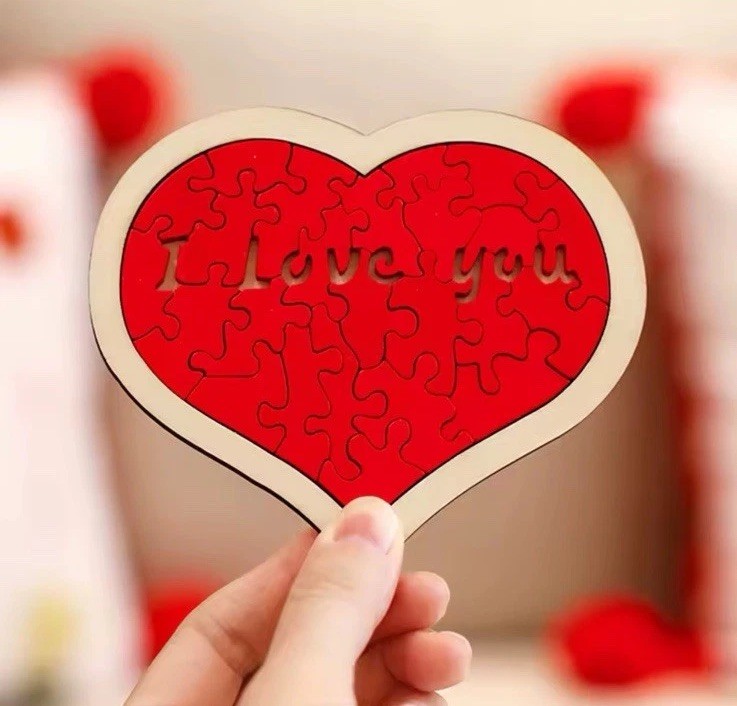 I Love You Puzzle Gift Home Decor Valentine’s Day Present Gifts UK0