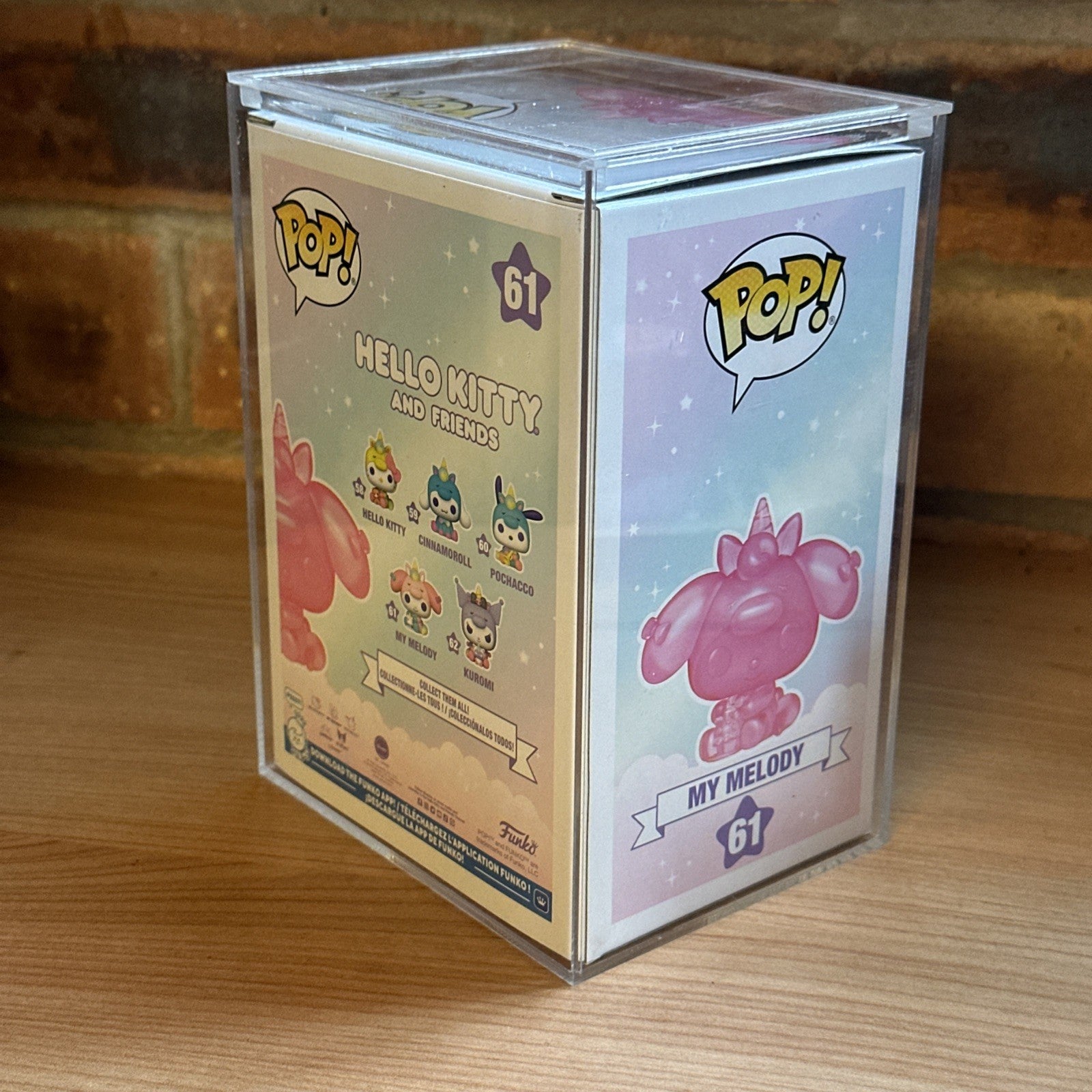Funko Pop! My Melody #61 (Translucent Pink) Vinyl Figure  Hard Case Hello Kitty1