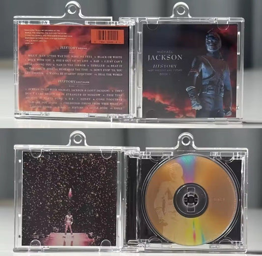  Michael Jackson HISTORY MJ MINI Music CD NFC Keychain Album0