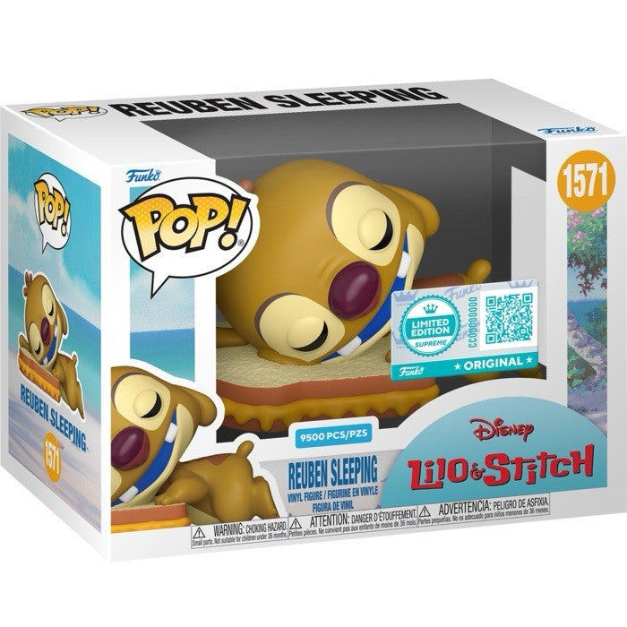 Funko Pop! Disney Lilo & Stitch Reuben Sleeping Exclusive LE 9500 Supreme Due3wk
