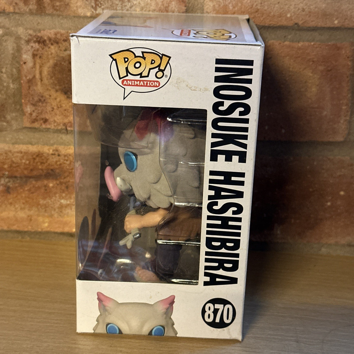 funko Demon Slayer - Inosuke Hashibira with Blades Crossed Flocked Pop!2