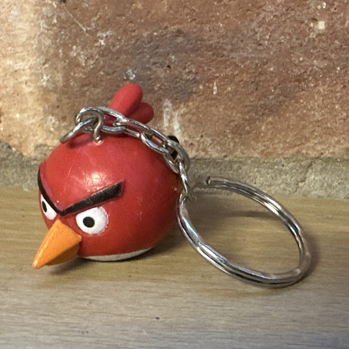 Angry Birds Cardinal Pig Key Ring  danglers Keychain charm PVC Movie Gift1