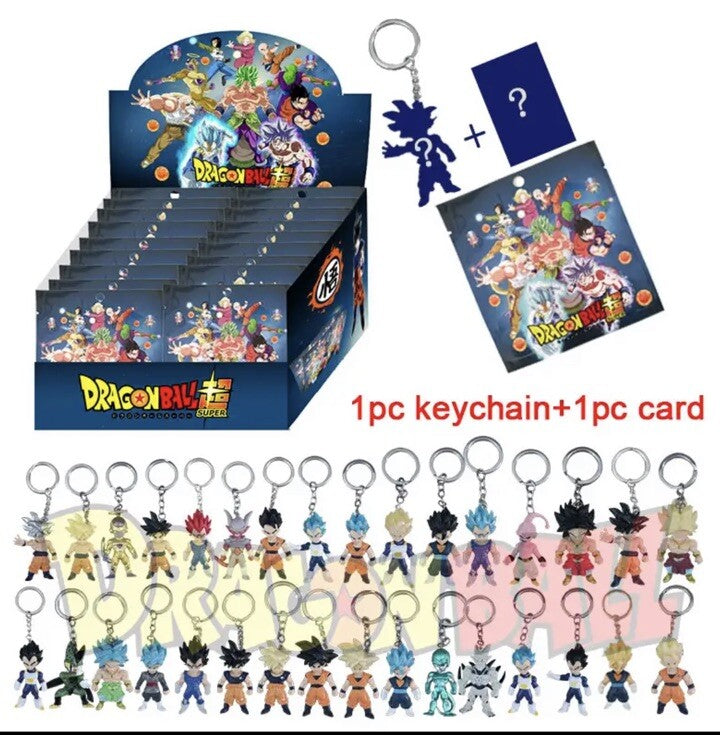 3x dragon ball z figure blind Bag Key Ring anime goku action model bags gift0