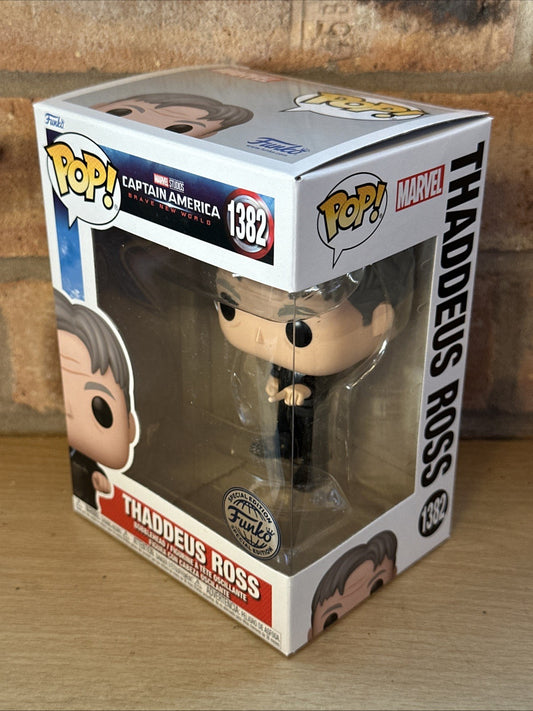 Funko Pop Marvel Thaddeus Ross 1382 Captain America Exclusive Vinyl Figure New0