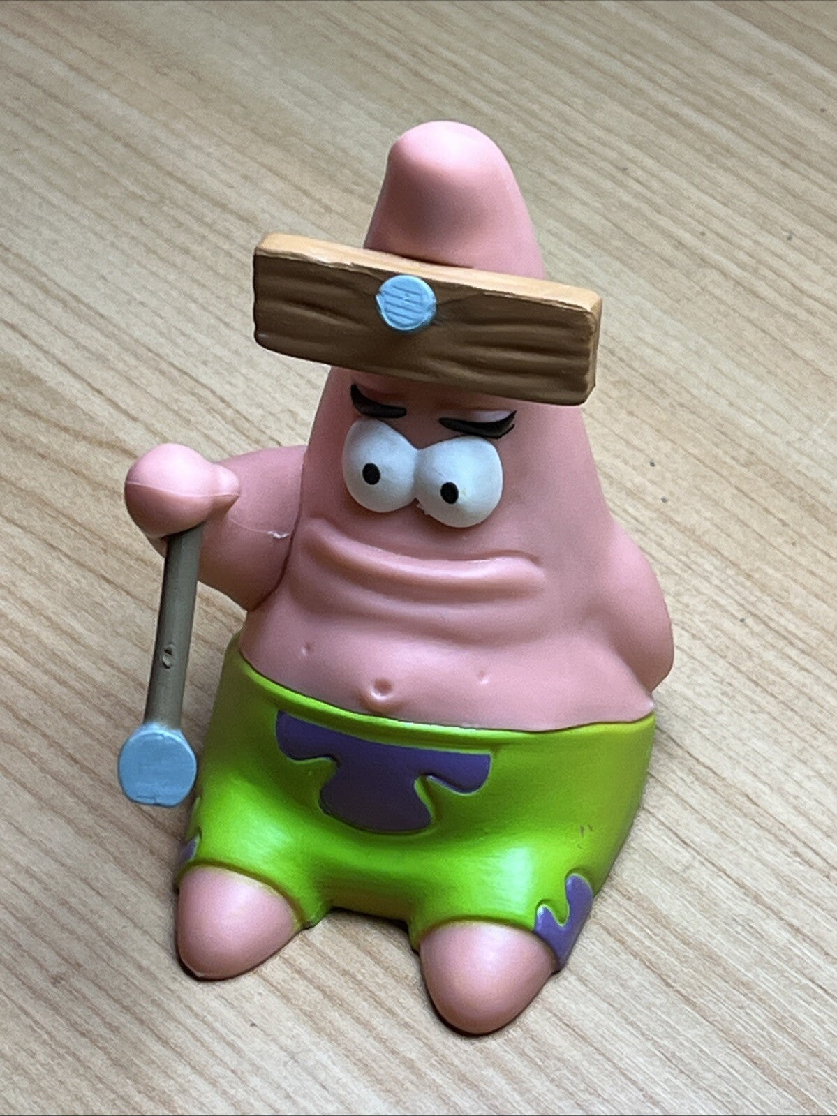 SpongeBob Figure Patrick Star Hammer Action Figure Toy 9-10cm Cult Gift0