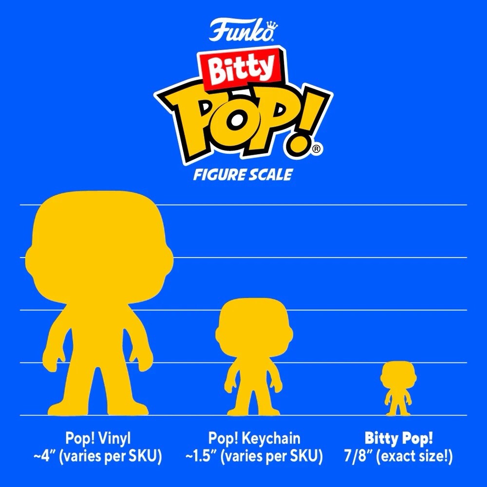 FUNKO BITTY POP! Sloth  4 Pack Pin Case Bittyverse In Stk Now Xmas Gift4