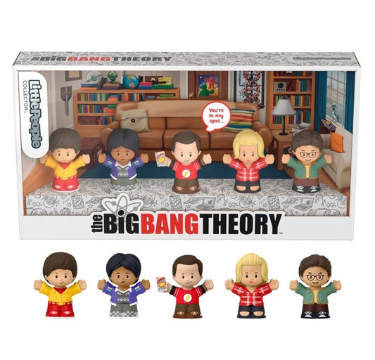 BIG BANG THEORY LITTLE PEOPLE Collector Set 5 figure 7cm FISHER PRICE In Stk
