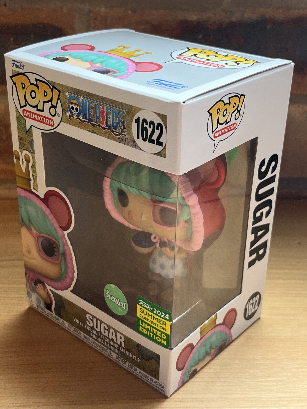 FUNKO ONE PIECE SUGAR POP SDCC 2024 Ltd Ed Scent Smell Pop Comic Con Luffy1